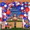 RUBFAC 160pcs Red White and Blue Balloons Garland Arch Kit, 4th of July Balloons Patriotic Decorations, Birthday Wedding Nautical Patriotic Baseball Theme with Star Foil Balloons Decorations